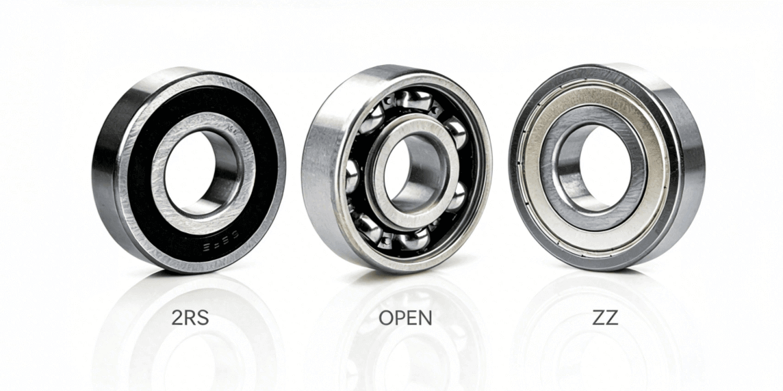 Lubrication Needs: Open, Shielded (ZZ), or Sealed (RS/2RS) Bearings? Lubrication Needs: Open, Shielded (ZZ), or Sealed (RS/2RS) Bearings?