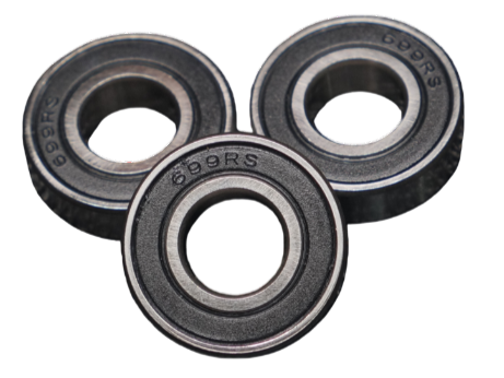 Precision 699-2RS sealed bearing compatible with SKF 699-2RS, NSK 699 2RS, and NTN 699LLB for medical handpieces and micro mechanisms.