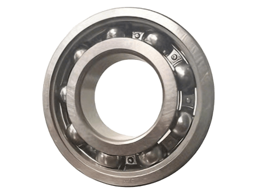6413 Open Deep Groove Ball Bearing showing precision-ground raceways and steel cage for 65x160x37mm heavy duty industrial applications Replacement 6413 Bearing open type compatible with SKF 6413, NSK 6413, and FAG 6413 for gearboxes and electric motors 65