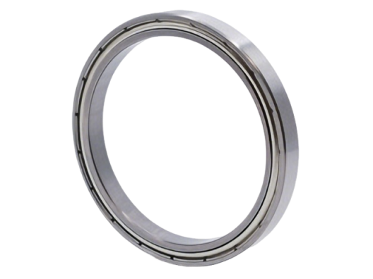 6709 ZZ Thin Section Ball Bearing 45x55x6 mm showing Ultra-Low Cross Section for Compact Medical Device and Robotic Applications