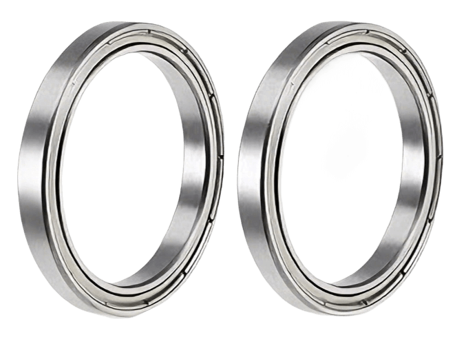 Precision 6710ZZ thin wall radial bearing replacement for SKF 61710-2Z and NSK 6710ZZ, manufactured from chrome steel for robotic joints