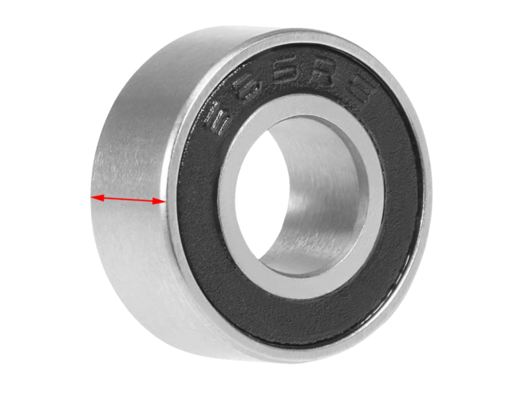 686-2RS Thin Section Ball Bearing 6mm ID x 13mm OD for Compact Space Applications