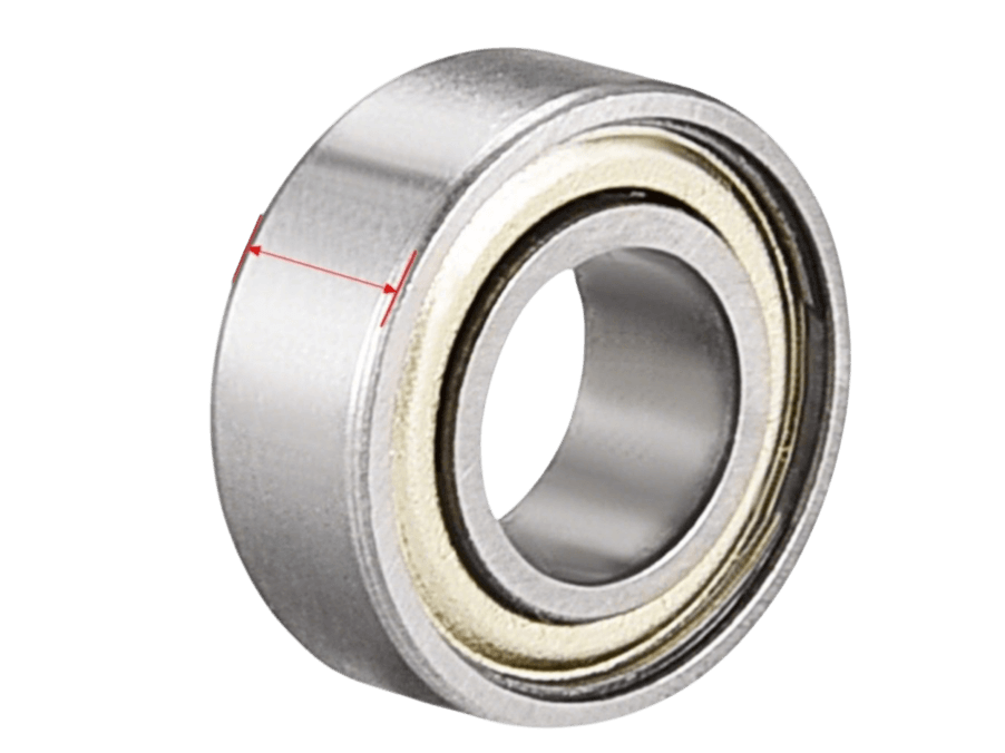 687-ZZ Thin Section Ball Bearing displaying dual non-contact metal shields designed for optimal debris resistance and zero rotational drag
