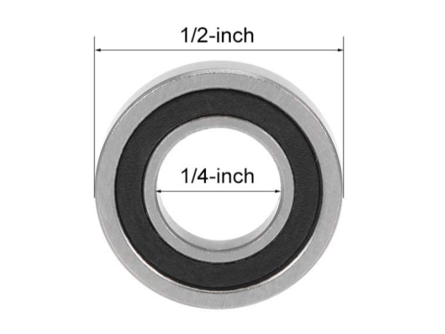 R188-2RS Sealed Miniature Ball Bearing For Moisture-Prone Environments | 6.35&times;12.7&times;4.763 mm