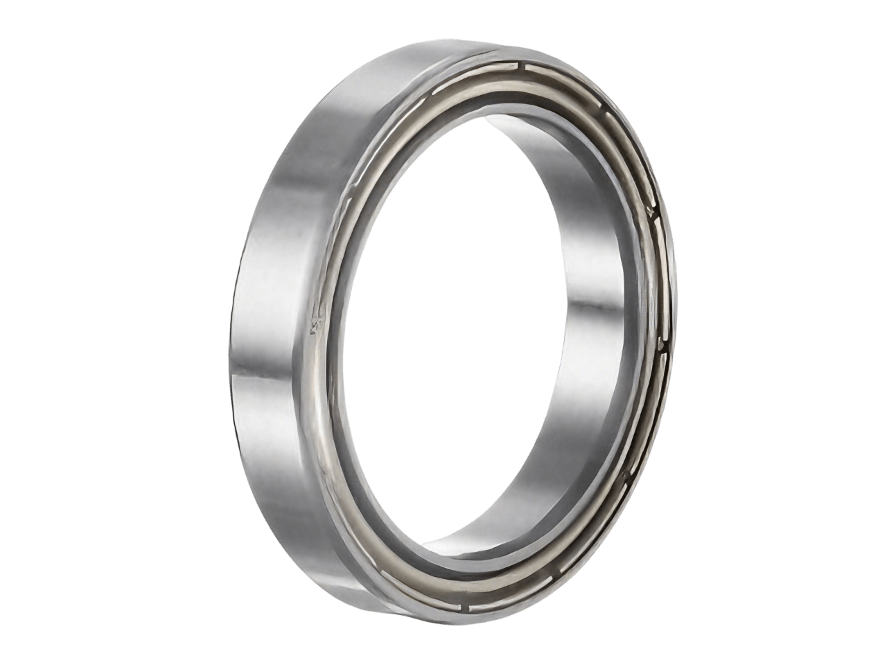 6703-ZZ Thin Section Ball Bearing showing Dual Metal Shields for Debris Resistance and Space-Saving Design
