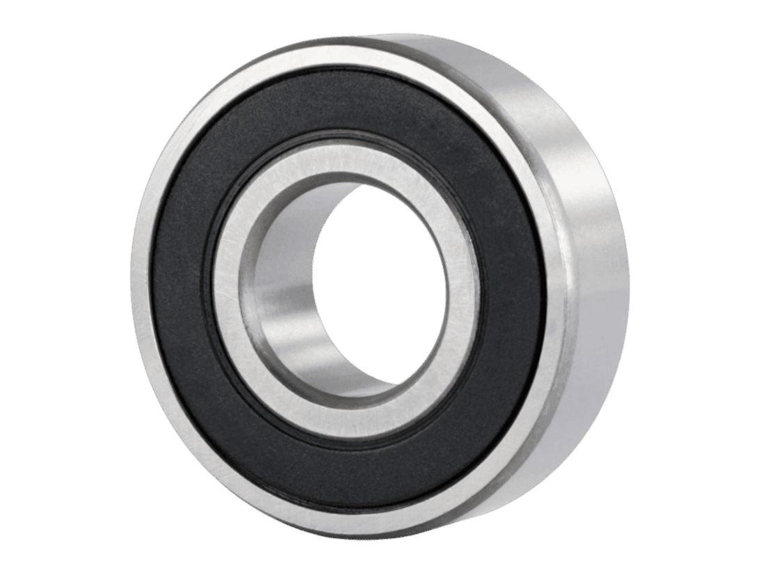 6305-2RS Ball Bearing showing Double Rubber Contact Seals for Water and Dust Protection with Low Friction Torque