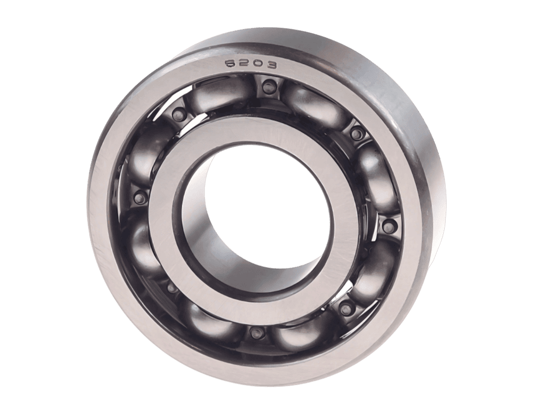 17x40x12 mm 6203 Open Deep Groove Ball Bearing - GCr15 Steel Unsealed Design for High Speed Electric Motors and Automotive Alternators