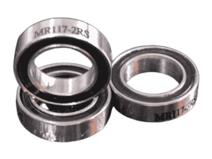 Chrome Steel MR117-2RS Miniature Bearing Built for Smooth Operation in Medical Devices and Small Robotics
