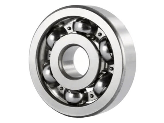 6410 Deep Groove Ball Bearing showing open configuration for high radial load capacity and flexible lubrication in heavy machinery