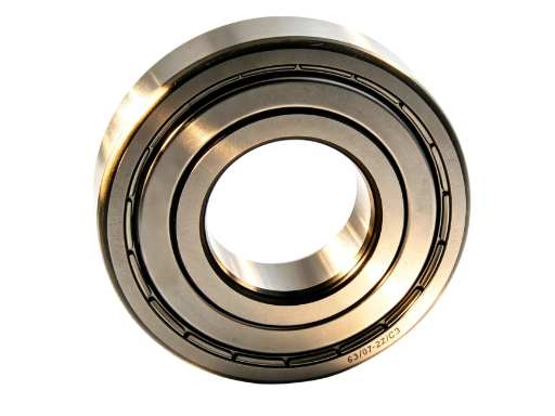 6307-2Z Ball Bearing showing Double Pressed Steel Shields for Dust Contamination Protection and Maintenance-Free Operation