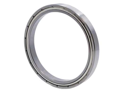 6709 ZZ Thin Section Ball Bearing 45x55x6 mm showing Ultra-Low Cross Section for Compact Medical Device and Robotic Applications