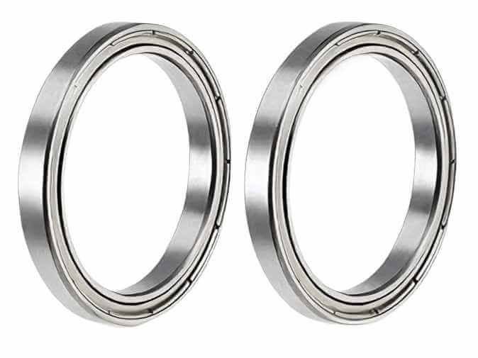 Ultra-thin 6710-ZZ Deep Groove Ball Bearing 50x62x6mm showing double metal shields for contamination protection in tight engineering spaces