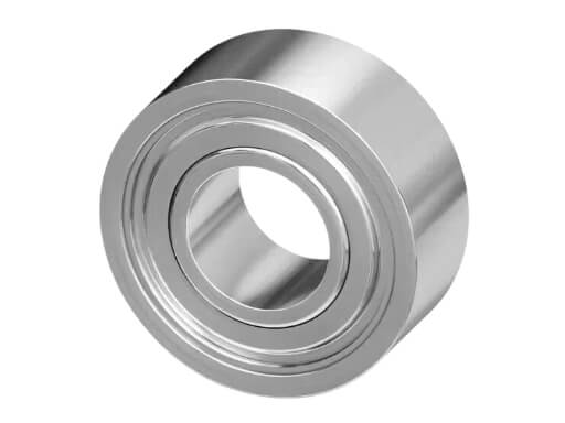 Top View of 2x5x2.5 mm MR82 ZZ Chrome Steel Bearing highlighting Precision Raceways and Low-Torque Design