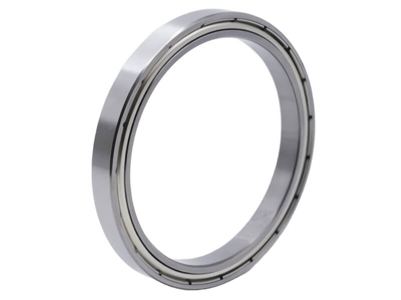6708-ZZ Double Shielded Ball Bearing showing pressed steel shields for dust protection in optical instrument rotary assemblies