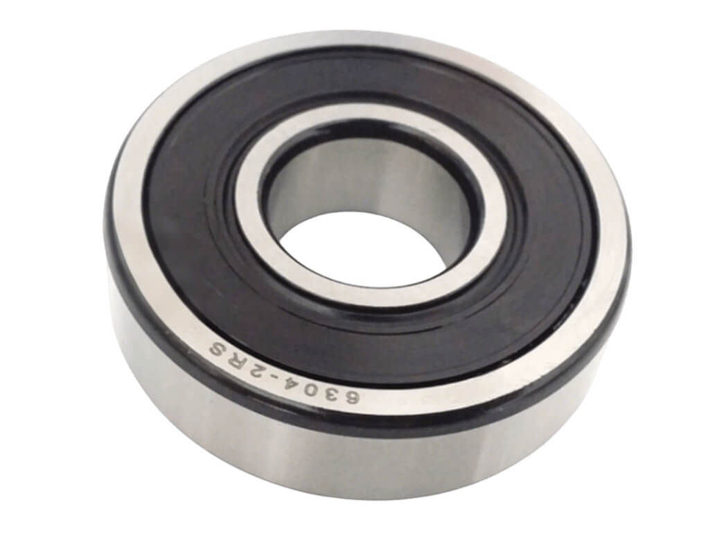 6304-2RS Medium Duty Bearing showcasing Twin Rubber Contact Seals for Superior Waterproofing and Dirt Exclusion Durable 6304 2RS Replacement Bearing compatible with SKF 6304-2RS1 and NSK 6304DDU for Submersible Pumps and Tractor Wheel Hubs