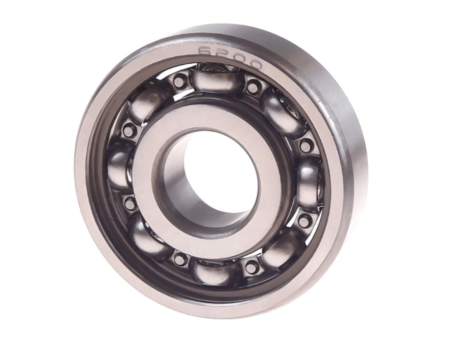 6200 Open Bearing 10x30x9 - GCr15 Chrome Steel Deep Groove Ball Bearing with Pressed Steel Cage for Electric Motors and Industrial Gearboxes - Interchange with SKF 6200, NSK 6200, NTN 6200