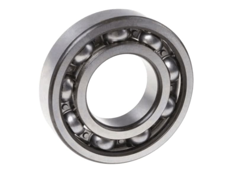 Unsealed 6305 Deep Groove Ball Bearing showing Open Design for Optimal Oil Lubrication and High Speed in Industrial Transmissions