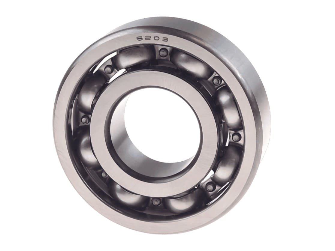 17x40x12 mm 6203 Open Deep Groove Ball Bearing - GCr15 Steel Unsealed Design for High Speed Electric Motors and Automotive Alternators
