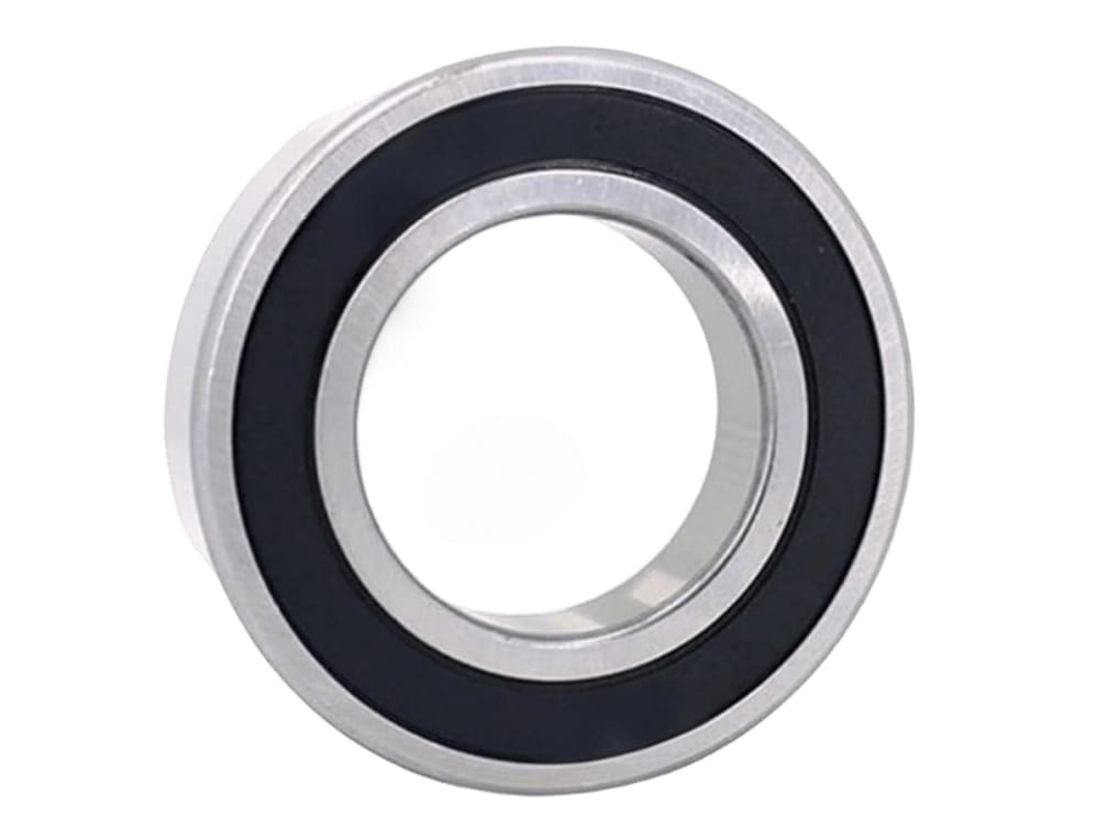 6012-2RS Ball Bearing displaying Double Rubber Contact Seals for Moisture Protection and Contamination Resistance in Harsh Environments