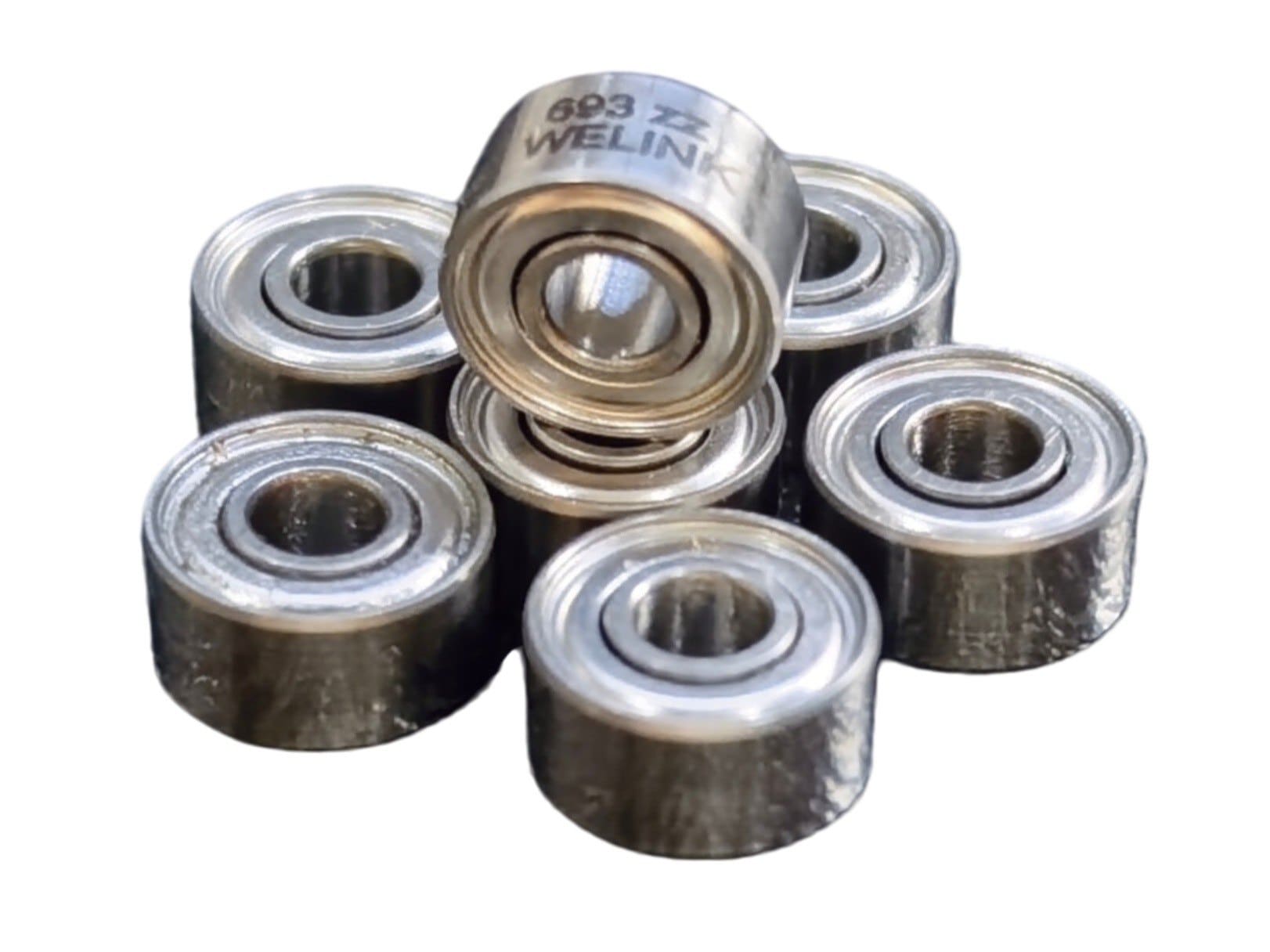 693-ZZ Ultra-Miniature Ball Bearing with Double Pressed Steel Shields (ZZ) for Dual-Side Dust Protection and Low Friction