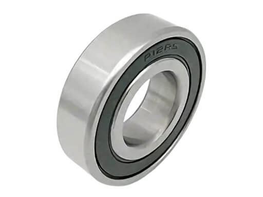 R12-2RS inch series ball bearing highlighting dual NBR rubber seals for maximum water resistance and heavy-duty dust protection in outdoor equipment
