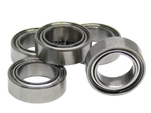 R155-ZZ Miniature Bearing showing Double Metal Shields for Factory Grease Retention and Debris Protection in Small Motors