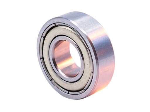R2A-ZZ Miniature Ball Bearing showing Dual Steel Shields for Maintenance-Free Performance and Dust Protection