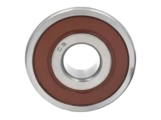 B17-99-2RS Automotive Alternator Bearing showing heavy-duty dual rubber contact seals for high-temperature protection against engine dust