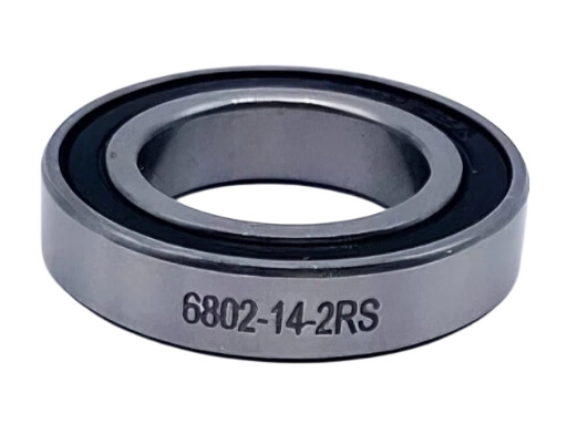 6802-2RS Thin-Section Ball Bearing | Dual Rubber Seal Contaminant Protection | 15&times;24&times;5 mm Metric Design