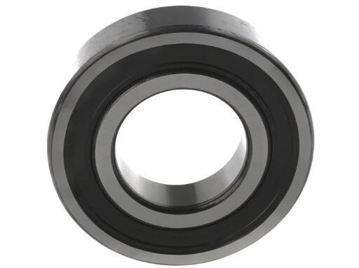 6207-2RS Deep Groove Ball Bearing displaying Dual Rubber Seals for Waterproof and Dustproof Industrial Applications