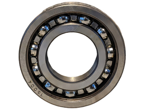 16004 Open Ball Bearing showing Unsealed Raceway for Maximum Oil Flow and Ultra Low Friction