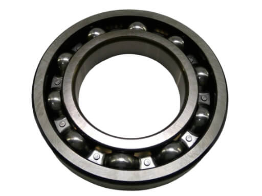 6218 Open Deep Groove Ball Bearing displaying Unsealed Design for Optimal Oil Circulation and High Radial Load Capacity