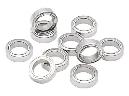 R168-ZZ Miniature Ball Bearing displaying Dual Metal Shields for Contamination Resistance and Low Starting Torque