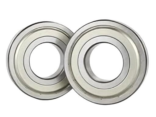 Heavy-Duty 6321-ZZ Ball Bearing 105x225x49mm showing Dual Metal Shields for Debris Protection in Large Industrial Motors and Gearboxes