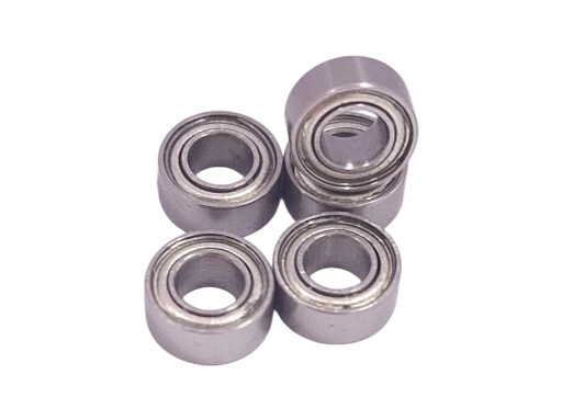 R144ZZ chrome steel miniature bearing, direct replacement for robotic and precision instrument drive systems